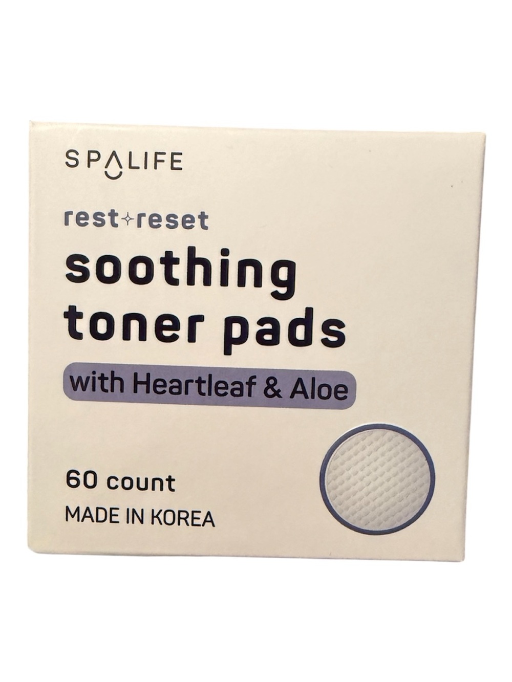 SpaLife Soothing Toner Pads with Heartleaf & Aloe - Cream